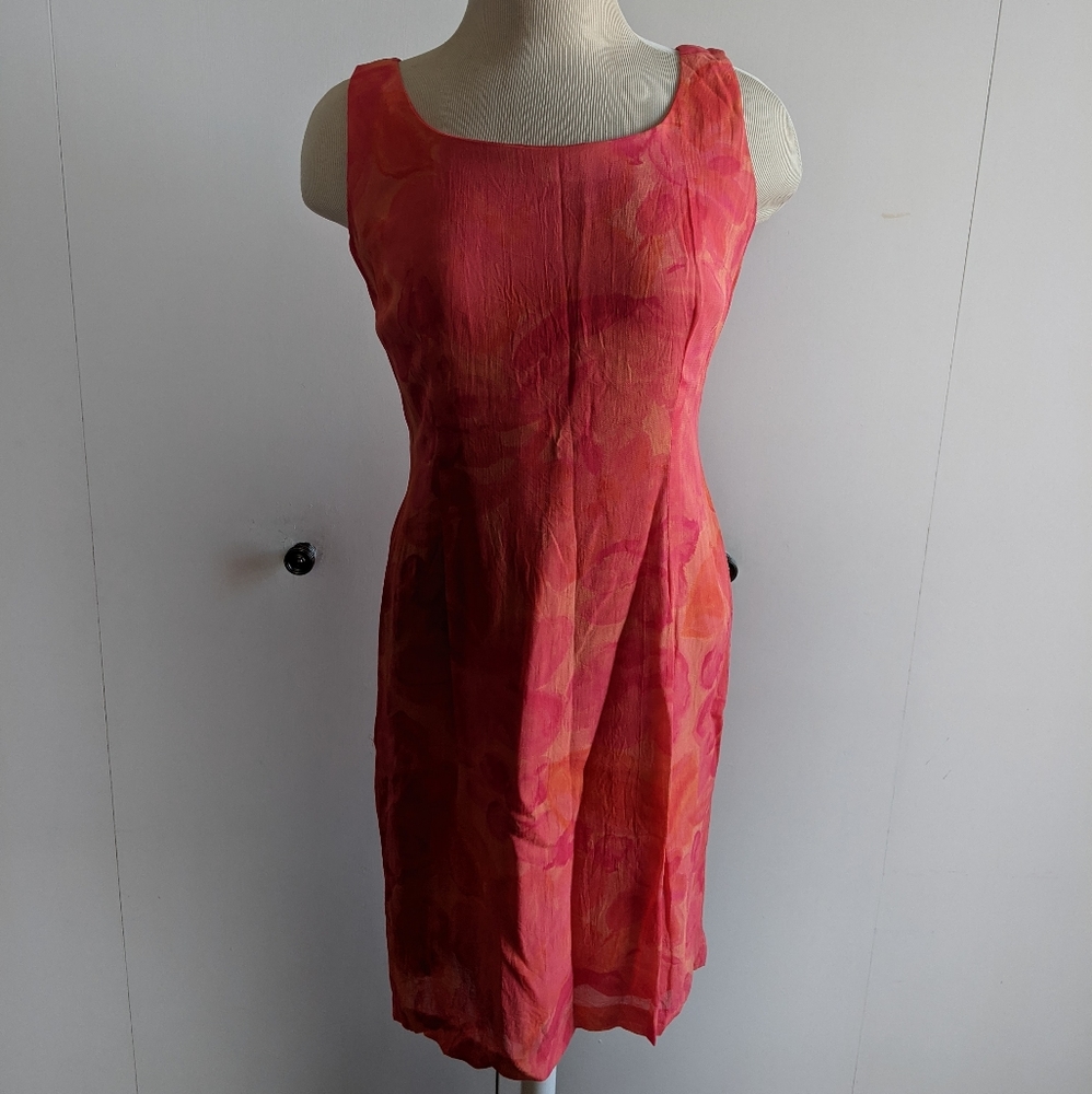 Bright coral dress